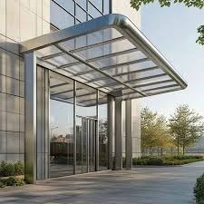 Stainless canopy installation